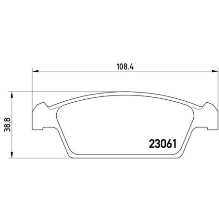 BREMBO P 15 001 Klocki hamulcowe przód dla Daewoo Tico