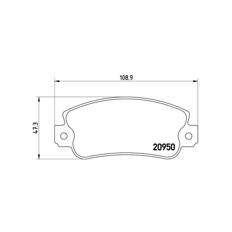 BREMBO P 23 021 Brzdové destičky přední pro Uno Y10 Panda Ritmo Regata 131 Ibiza Malaga Marbella