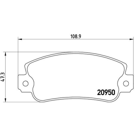 BREMBO P 23 021 Pastillas de freno delantero para Uno Y10 Panda Ritmo Regata 131 Ibiza Malaga