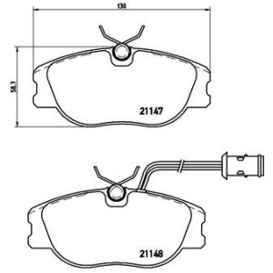 BREMBO P 23 041 Brzdové destičky přední pro 164 Delta Croma Thema