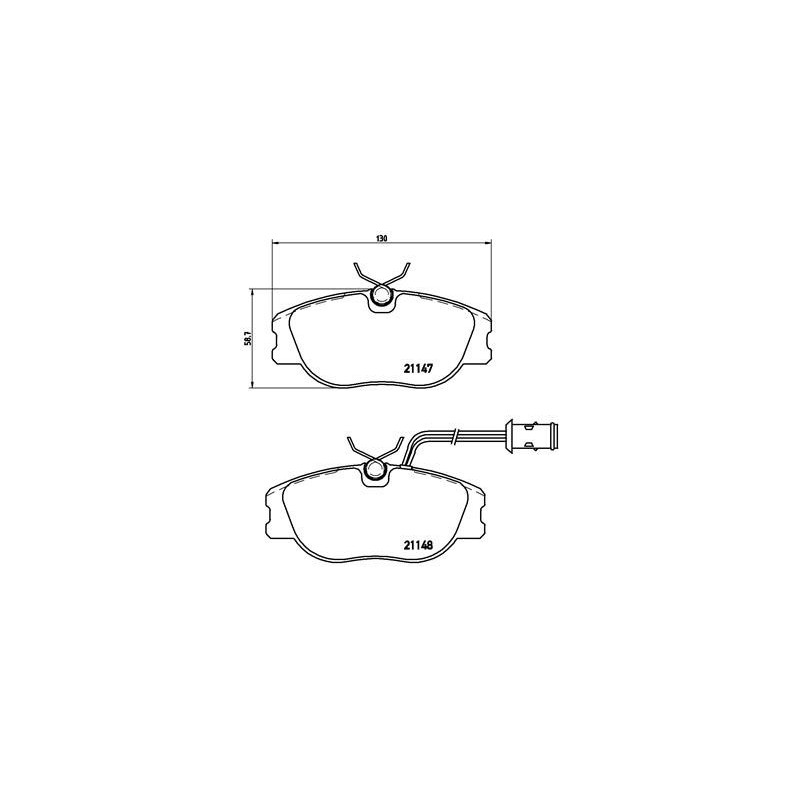 BREMBO P 23 041 Plaquettes de frein avant pour 164 Delta Croma Thema