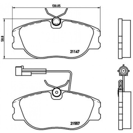 BREMBO P 23 043 Brake Pads Set Front for Alfa 155