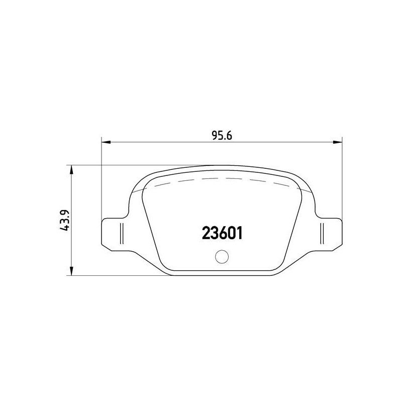 BREMBO P 23 064 Bremsbeläge Hinten für Vesta Ypsilon 500 Panda Musa 500C Granta Idea Punto Xray