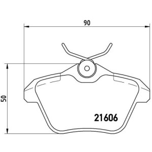 BREMBO P 23 067 Klocki hamulcowe tył dla 156 Kappa 166 164