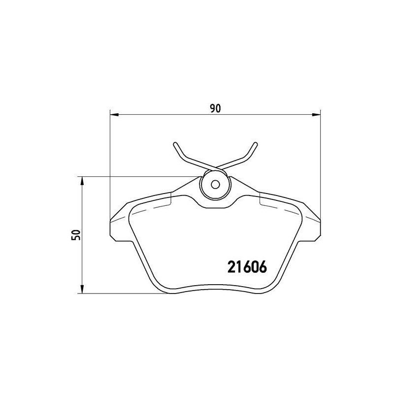 BREMBO P 23 067 Brzdové platničky zadné pre 156 Kappa 166 164
