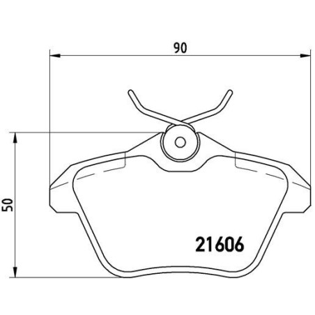 BREMBO P 23 067 Pastiglie freno posteriore per 156 Kappa 166 164