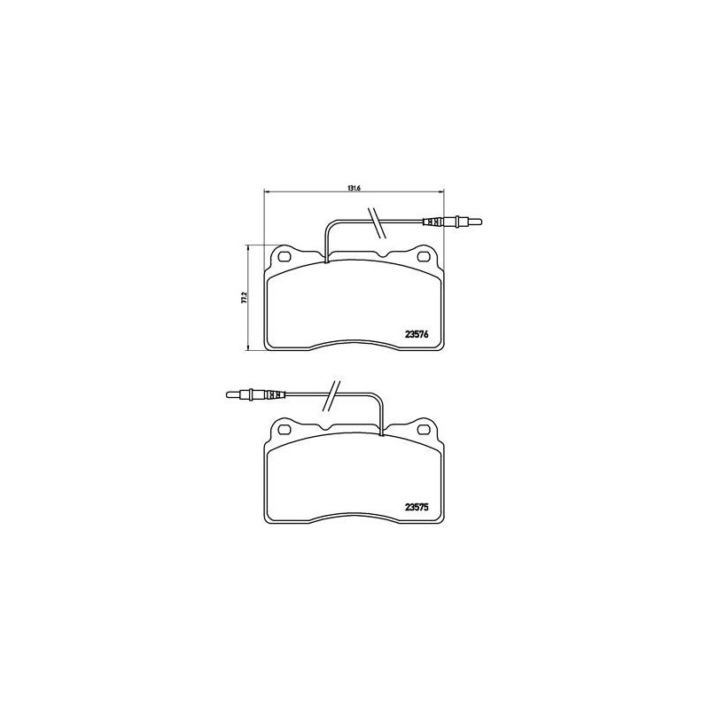 BREMBO P 23 082 Klocki hamulcowe przód dla 607 3008 807 C8 Phedra Ulysse
