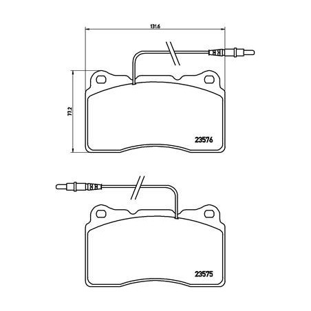 BREMBO P 23 082 Brake Pads Set Front for 607 3008 807 C8 Phedra Ulysse