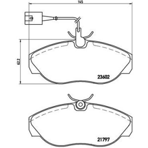 BREMBO P 23 083 Brzdové platničky predné pre Ducato Boxer JUMPER