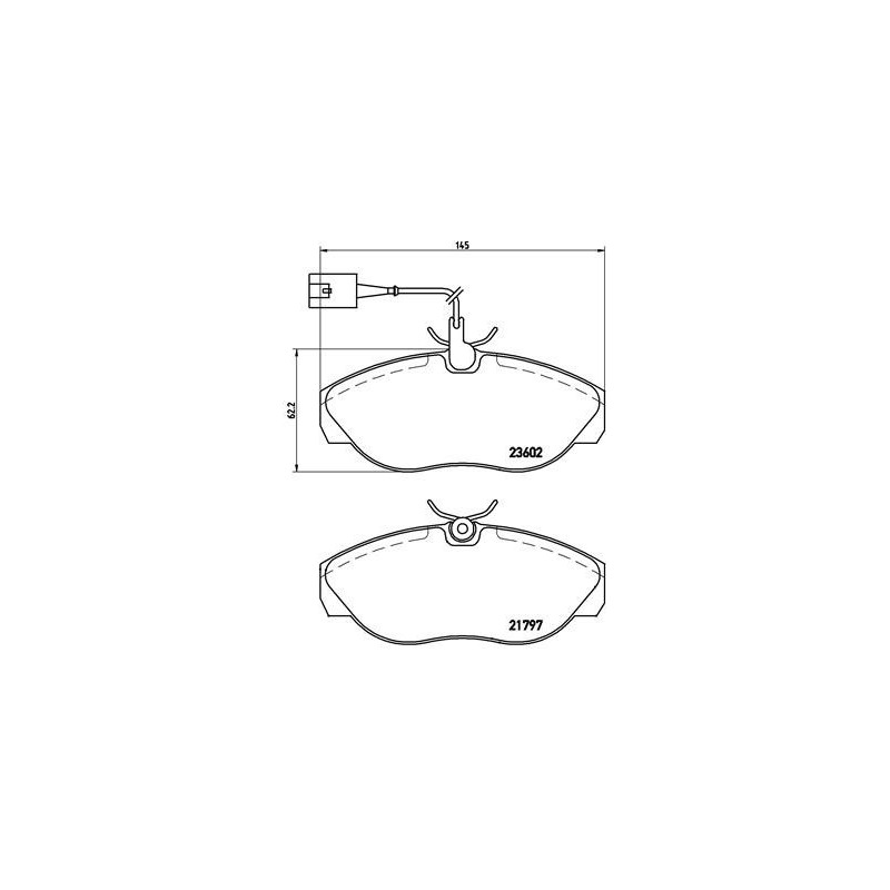 BREMBO P 23 083 Brake Pads Set Front for Ducato Boxer JUMPER
