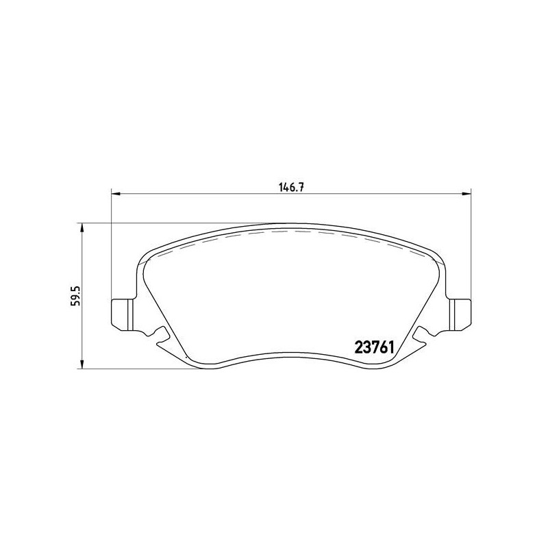 BREMBO P 23 088 Plaquettes de frein avant pour Lancia Thesis