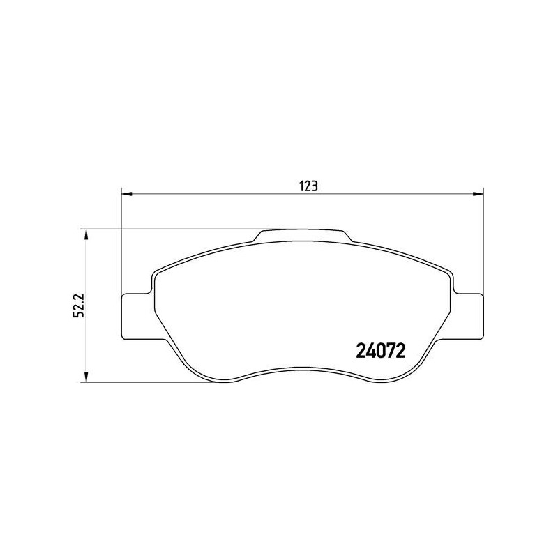 BREMBO P 23 097 Pastiglie freno anteriore per Fiat Panda