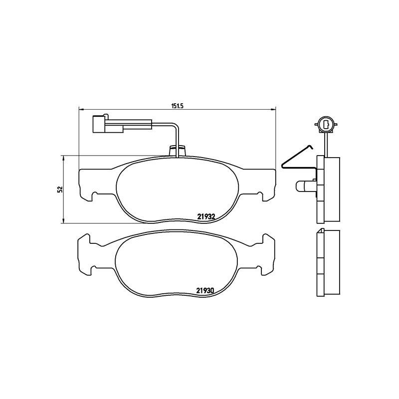 BREMBO P 23 113 Plaquettes de frein avant pour Alfa 145 146