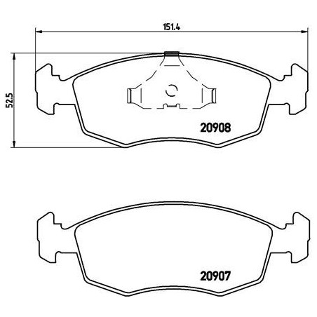 BREMBO P 24 019 Pastiglie freno anteriore per Sierra Scorpio Escort Chimaera Orion