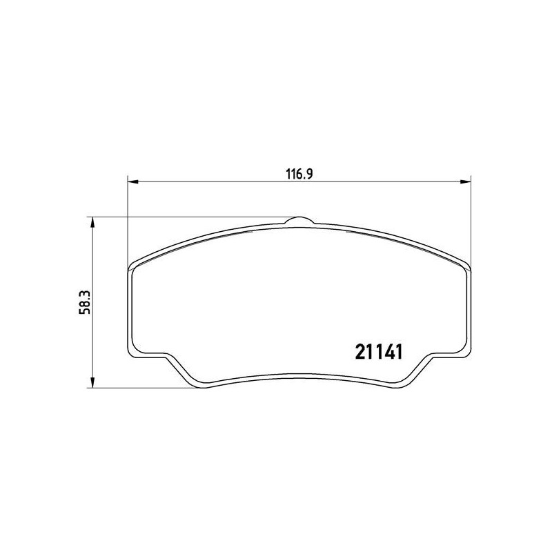 BREMBO P 24 023 Plaquettes de frein avant pour Ford Transit