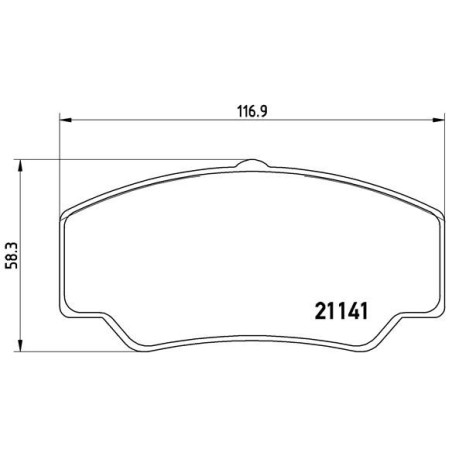 BREMBO P 24 023 Plaquettes de frein avant pour Ford Transit