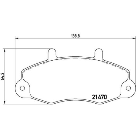 BREMBO P 24 032 Brake Pads Set Front for Ford Transit