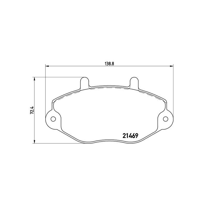 BREMBO P 24 033 Brzdové platničky predné pre Ford Transit