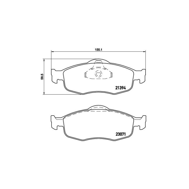 BREMBO P 24 037 Plaquettes de frein avant pour Mondeo Scorpio Cougar Contour