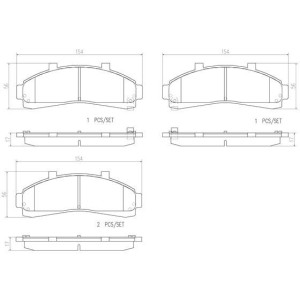 BREMBO P 24 041 Brake Pad Set Front for