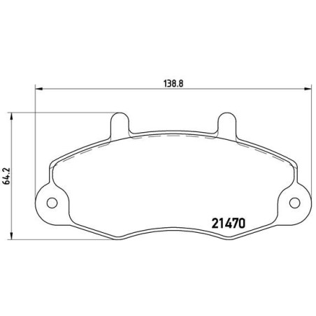 BREMBO P 24 049 Brzdové platničky predné pre Ford Transit