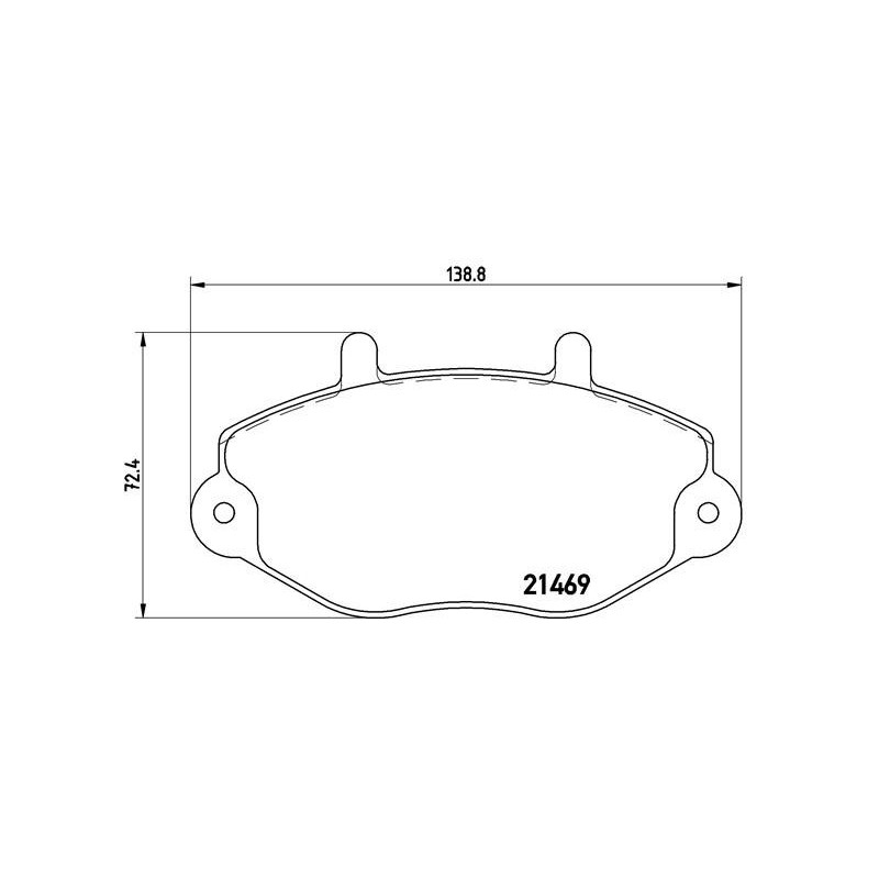 BREMBO P 24 050 Brake Pads Set Front for Ford Transit