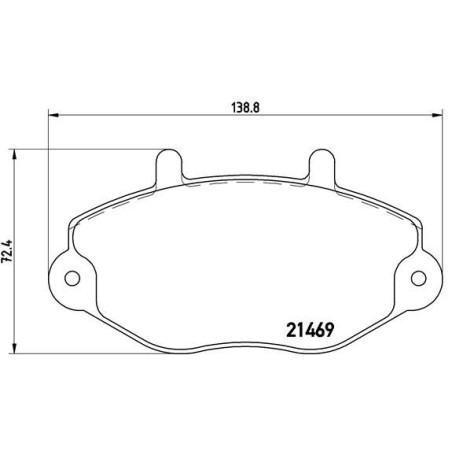BREMBO P 24 050 Brake Pads Set Front for Ford Transit