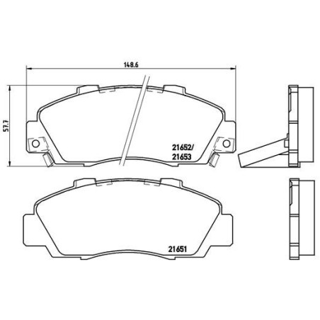BREMBO P 28 026 Brake Pads Set Front for Accord NSX Integra 600 Legend Civic CR-V HR-V Prelude S-MX