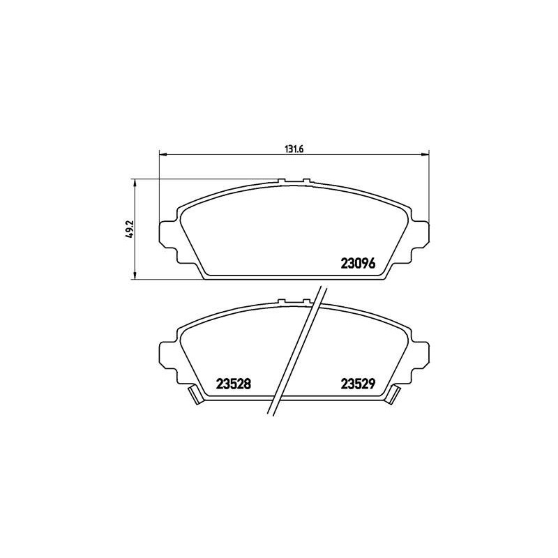 BREMBO P 28 031 Klocki hamulcowe przód dla Honda Accord Civic