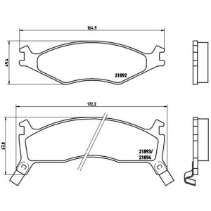 BREMBO P 30 006 Pastillas de freno delantero para Kia Sportage