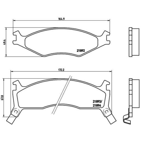 BREMBO P 30 006 Brake Pads Set Front for Kia Sportage