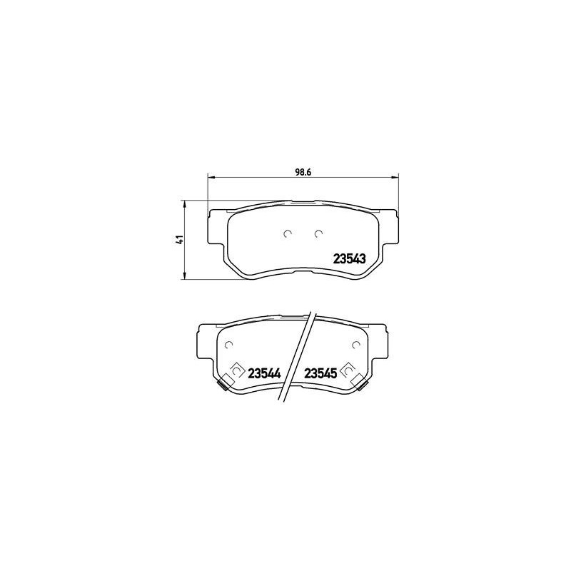 BREMBO P 30 014 Bremsbeläge Hinten für Sonata Tucson Magentis Getz Santa Fe Sportage Grandeur XG