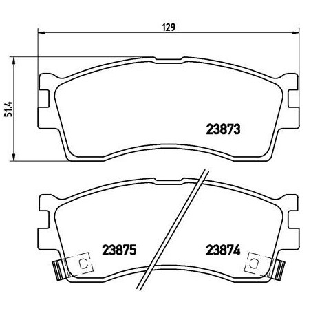 BREMBO P 30 016 Plaquettes de frein avant pour Rio SEPHIA Shuma Carens Clarus Cerato Roadster