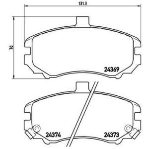 BREMBO P 30 029 Pastillas de freno delantero para Hyundai Elantra