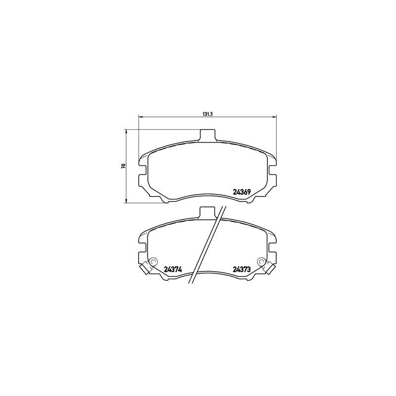 BREMBO P 30 029 Plaquettes de frein avant pour Hyundai Elantra
