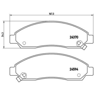 BREMBO P 34 005 Brake Pads Set Front for