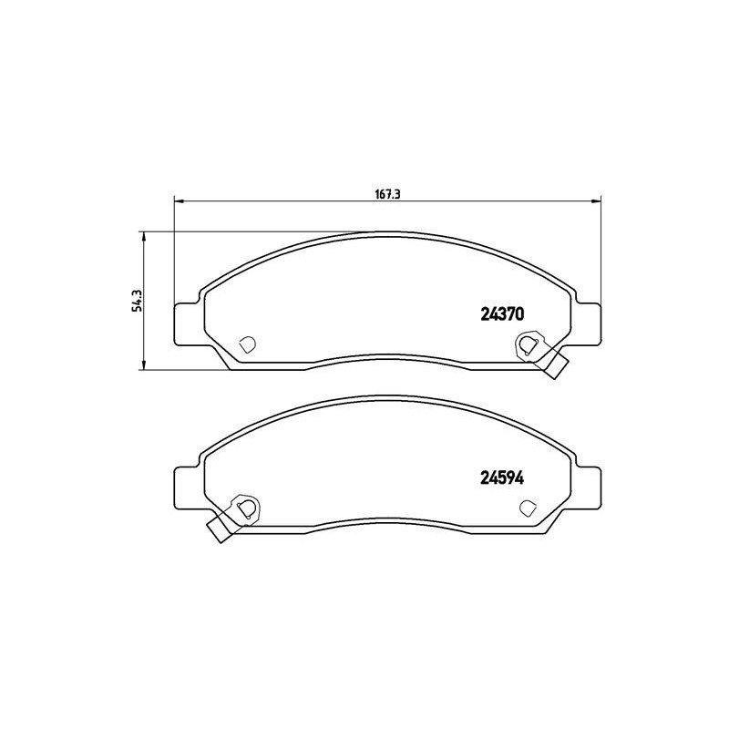 BREMBO P 34 005 Brzdové platničky predné pre Colorado D-Max Hover Steed Canyon Elf KB Pickup Wingle