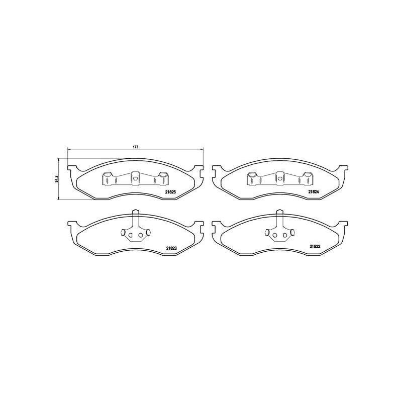 BREMBO P 37 004 Klocki hamulcowe przód dla Cherokee Wrangler Carnival Comanche