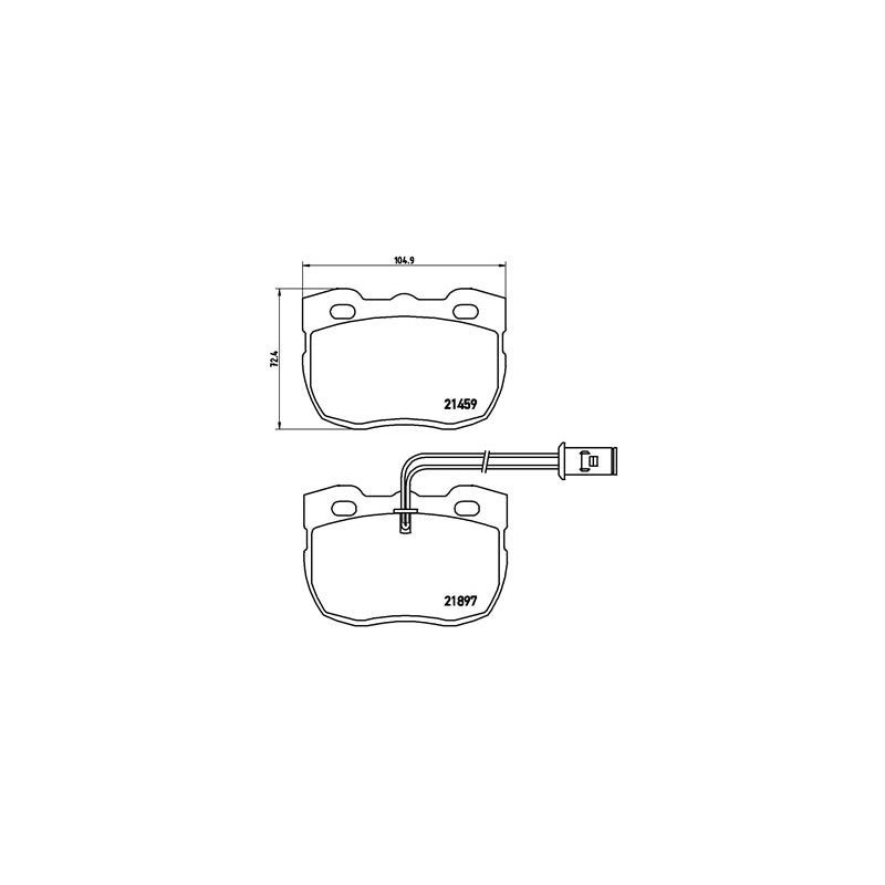 BREMBO P 44 004 Brake Pads Set Front for Discovery FX
