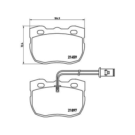 BREMBO P 44 004 Klocki hamulcowe przód dla Discovery FX
