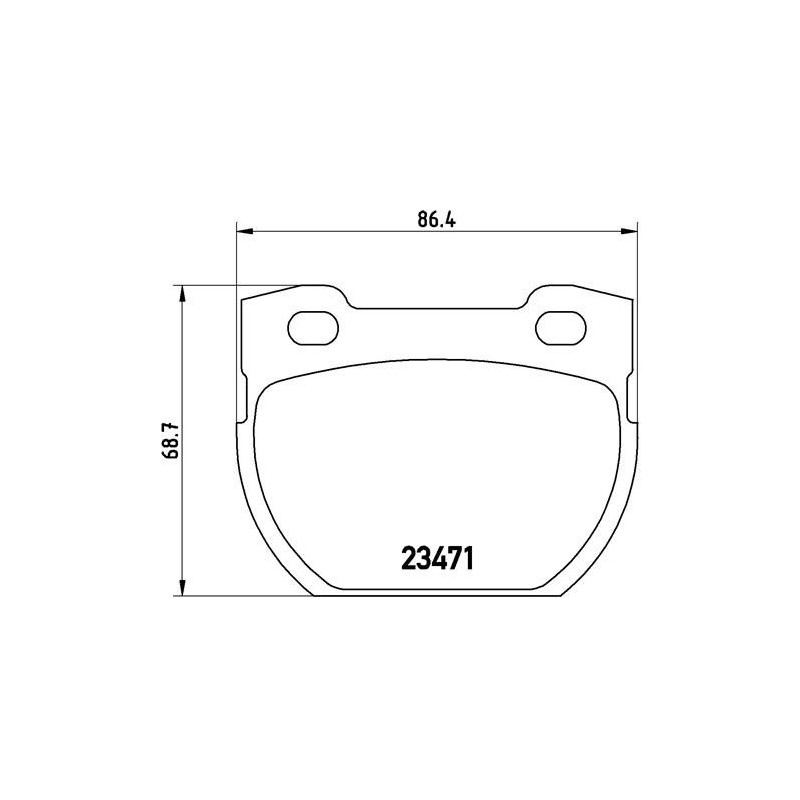 BREMBO P 44 006 Brake Pads Set Rear for Land Rover Defender
