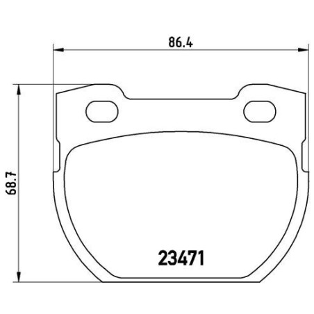 BREMBO P 44 006 Brzdové destičky zadní pro Land Rover Defender