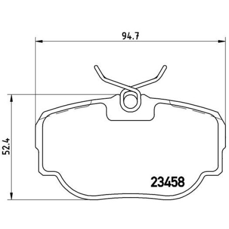 BREMBO P 44 009 Brake Pads Set Rear for Land Rover Discovery