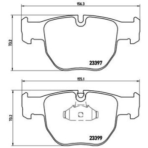 BREMBO P 44 012 Pastillas de freno delantero para