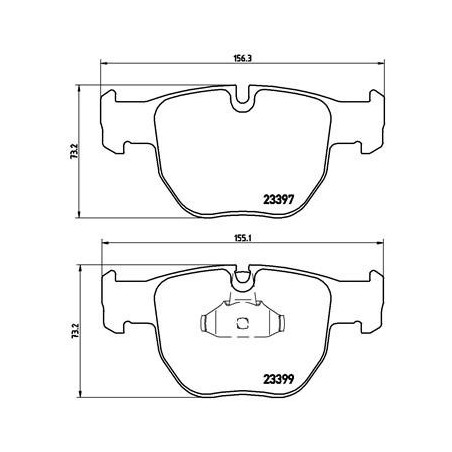 BREMBO P 44 012 Klocki hamulcowe przód dla