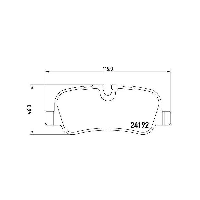 BREMBO P 44 013 Pastiglie freno posteriore per Land Rover Discovery