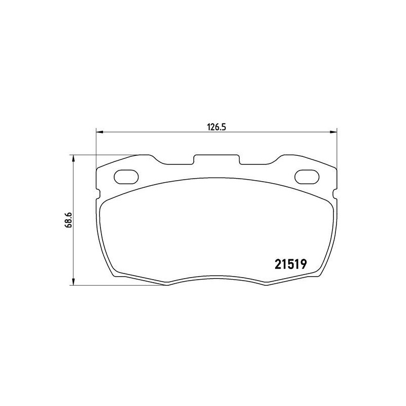 BREMBO P 44 015 Pastiglie freno anteriore per Land Rover Defender