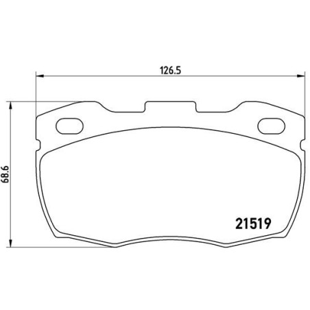BREMBO P 44 015 Klocki hamulcowe przód dla Land Rover Defender