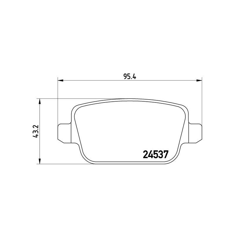 BREMBO P 44 016 Pastillas de freno trasero para Land Rover Freelander