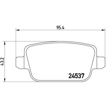 BREMBO P 44 017 Brake Pads Set Rear for V70 S80 XC70 Freelander